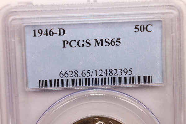 1946-D Walking Liberty Half Dollar., Silver., PCGS MS-65., Store #GHR025.