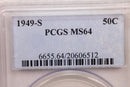 1949-S Franklin Half Dollar., PCGS MS-64., Store Sale