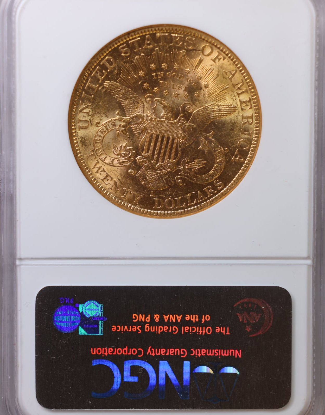 1895-S $20 Liberty, Double Eagle Gold Coin, NGC MS-60, Store Sale #G0058.