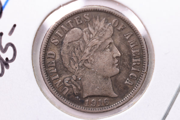 1916 Barber Silver Dime., X.F., Store Sale #19675