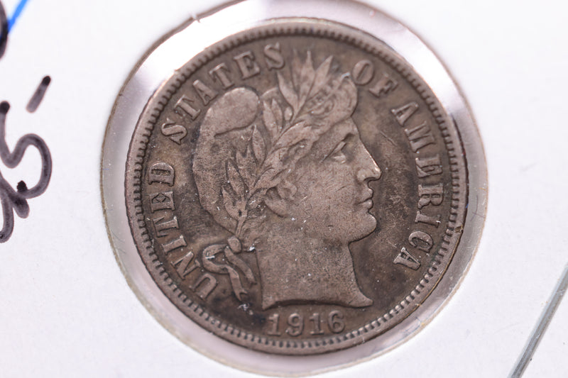 1916 Barber Silver Dime., X.F., Store Sale