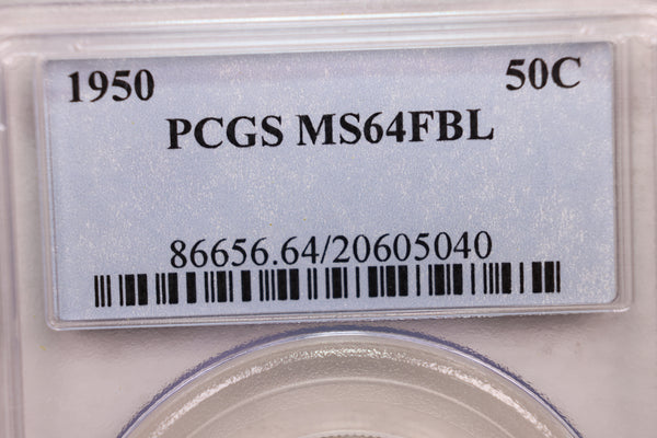 1950 Franklin Half Dollar., PCGS MS-64, Full Bell Lines., Store Sale #GHR030.