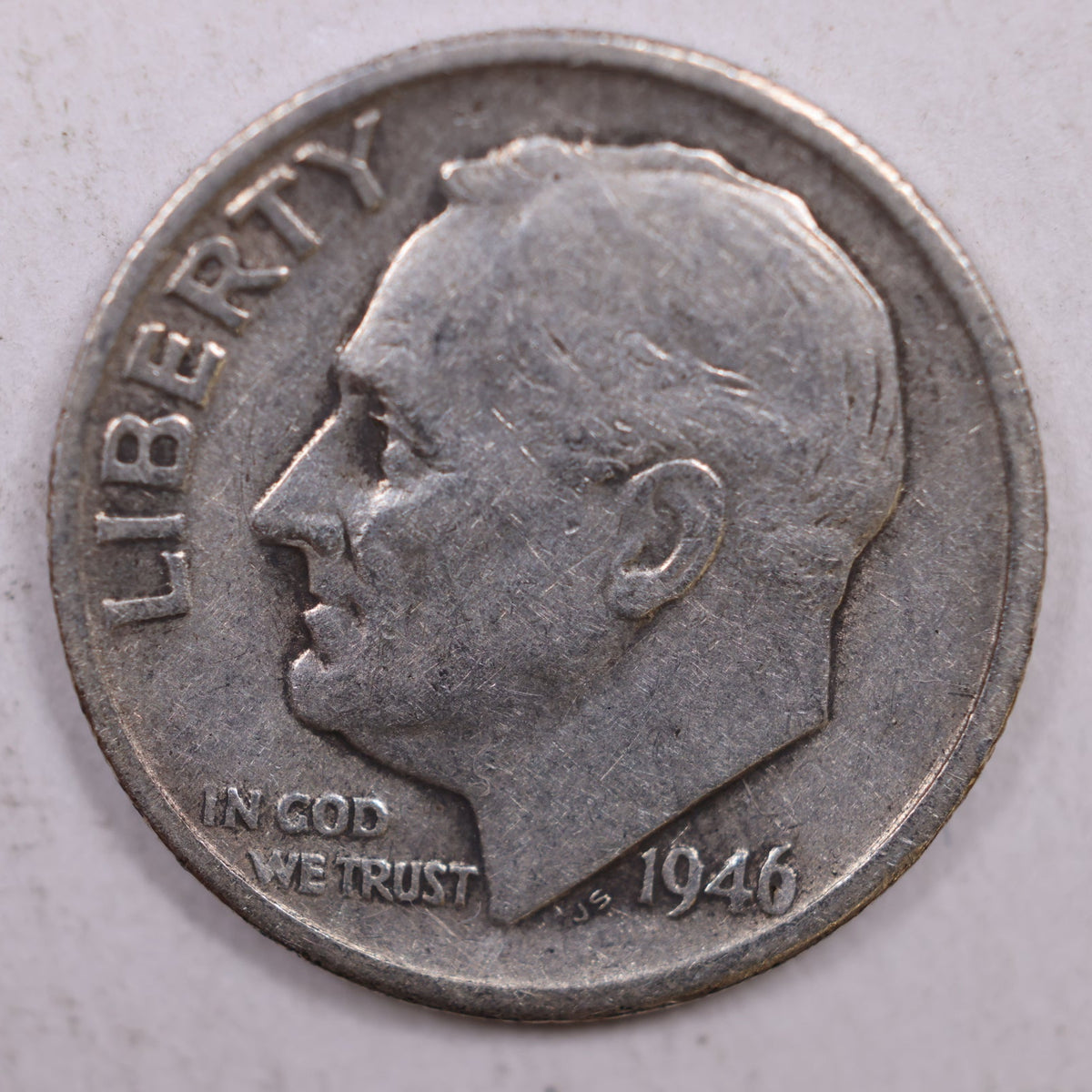 1946-S Roosevelt Silver Dime, Mint State Uncirculated Coin, Store #DE0269