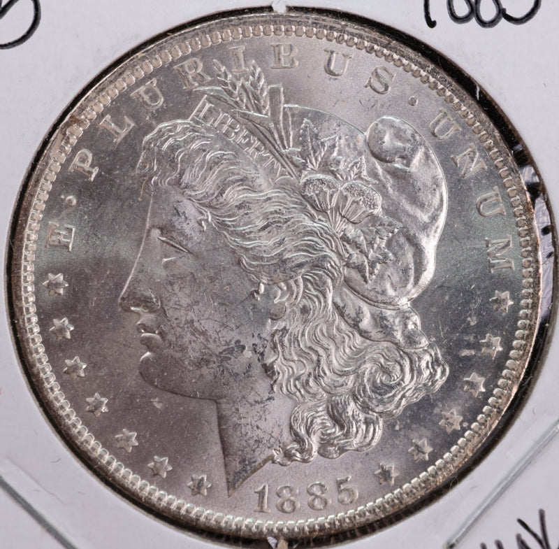 1885-O Morgan Silver Dollar, Nice Uncirculated Coin, Store