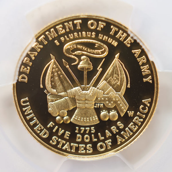 2011-W $5, U.S. Army Gold Commemorative, PCGS PF-70, DCAM., Store #GMC098