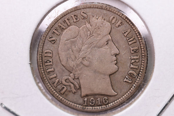 1916-S Barber Silver Dime., V.F., Store Sale #19683