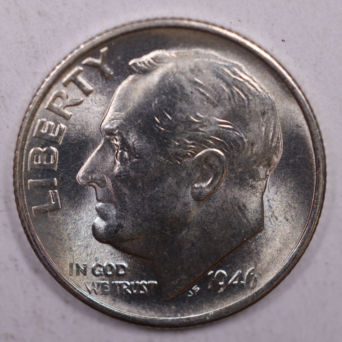1946-S Roosevelt Silver Dime, Mint State Uncirculated Coin, Store #DE0274