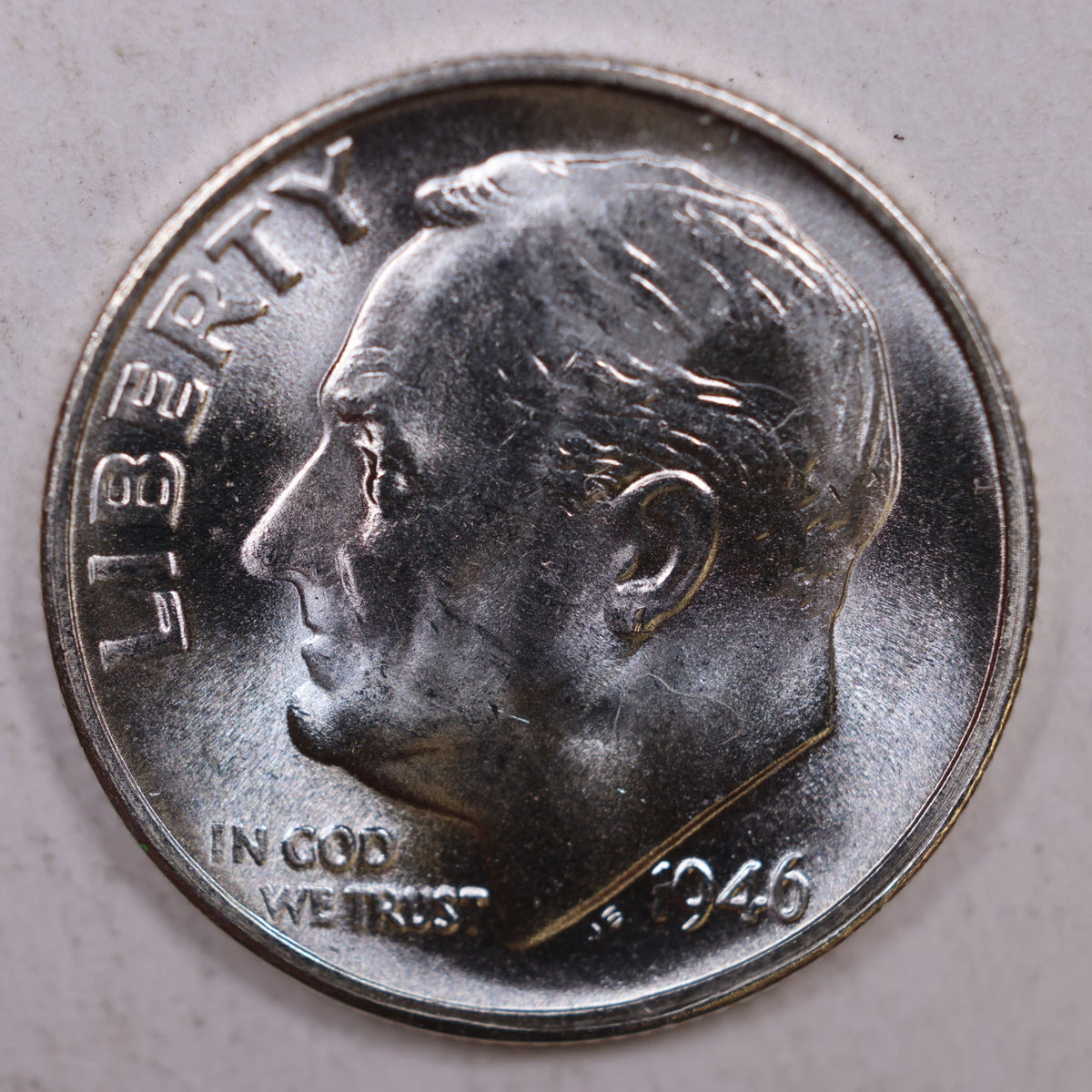 1946-S Roosevelt Silver Dime, Mint State Uncirculated Coin, Store #DE0275
