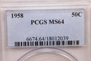 1958 Franklin Half Dollar., PCGS MS-64, Store Sale