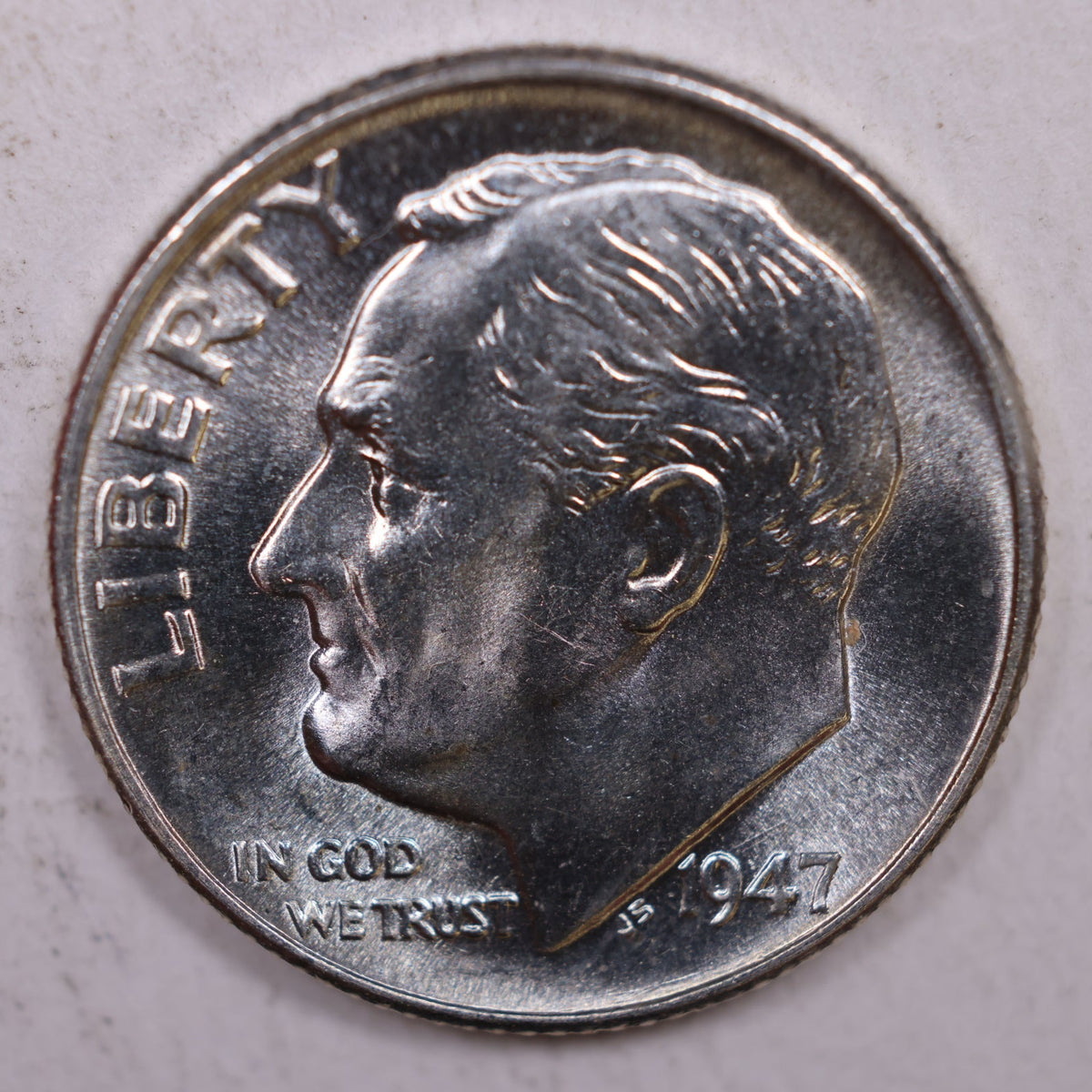 1947 Roosevelt Silver Dime, Mint State Uncirculated Coin, Store #DE0280