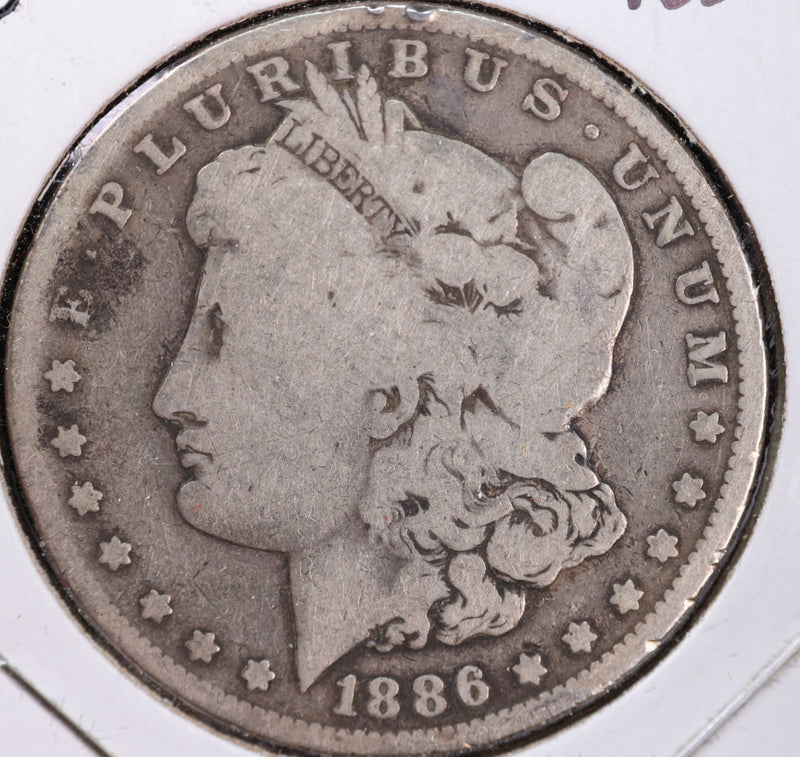1886-O Morgan Silver Dollar, Affordable Circulated Coin, Store