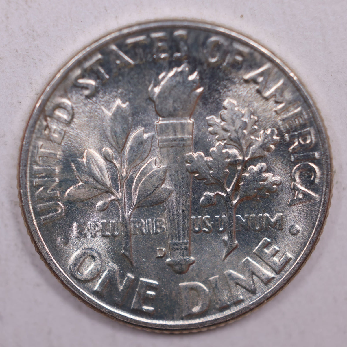 1947-D Roosevelt Silver Dime, Mint State Uncirculated Coin, Store #DE0284