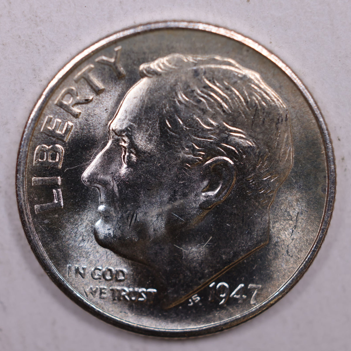 1947-S Roosevelt Silver Dime, Mint State Uncirculated Coin, Store #DE0290