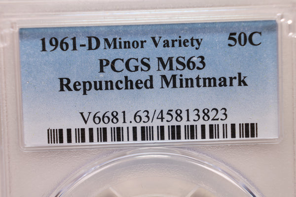 1961-D Franklin Half Dollar., R.P.M.M., PCGS MS-63, Store Sale #GHR042.