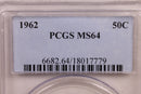 1962 Franklin Silver Half Dollar., PCGS MS-64, Store Sale