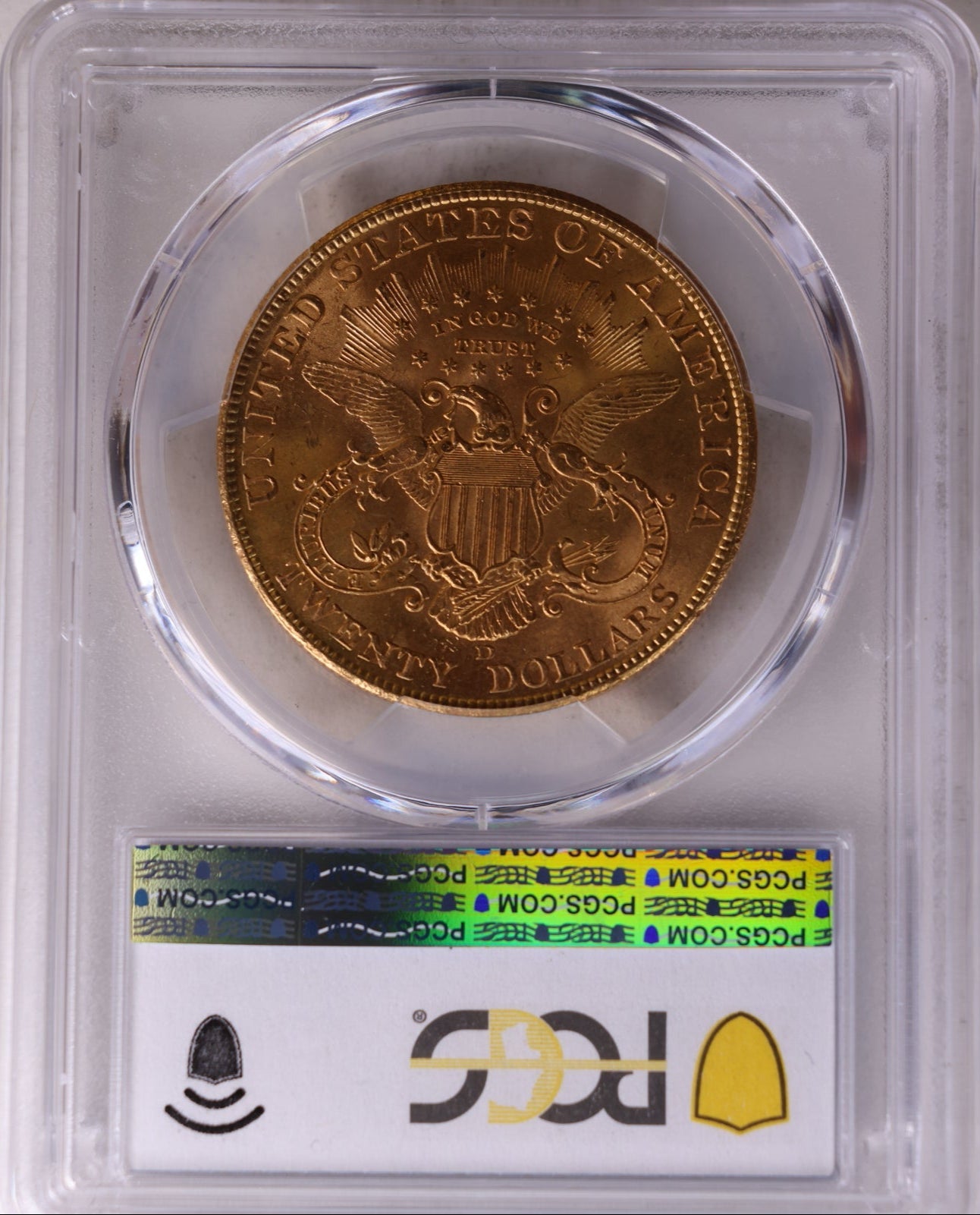 1906-D $20 Gold Liberty, Double Eagle, PCGS MS-64, Store Sale #G0063