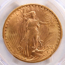 1908 $20 Saint GAUDENS, Double Eagle, No Motto, PCGS MS-64, Store Sale