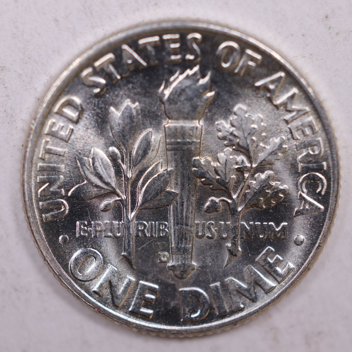 1947-D Roosevelt Silver Dime, Mint State Uncirculated Coin, Store #DE0303