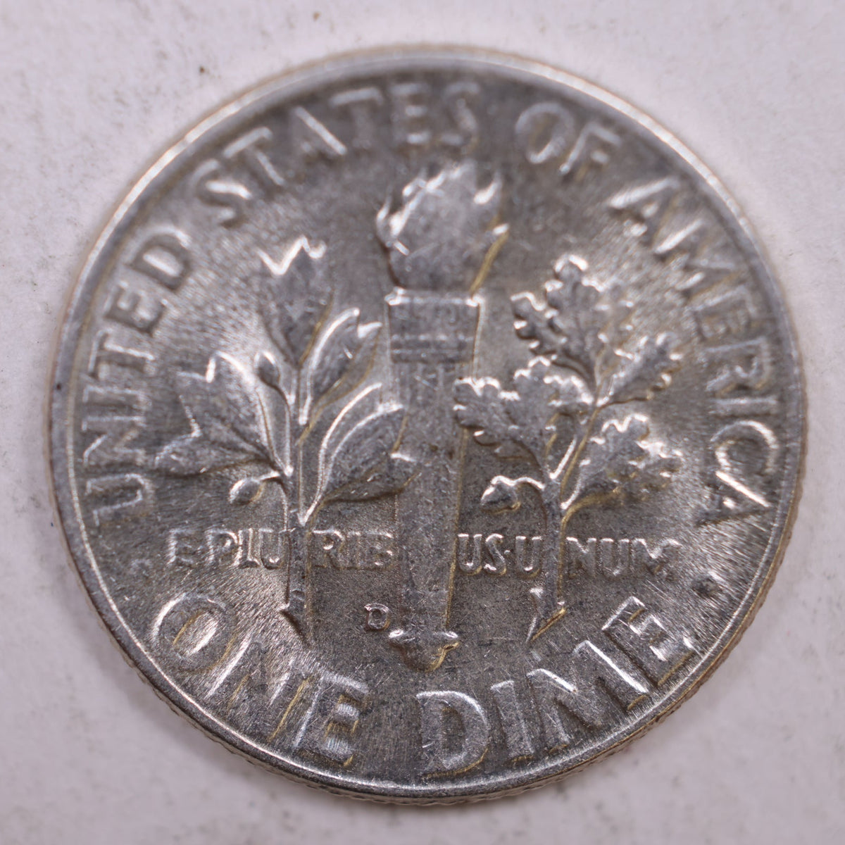 1948-D Roosevelt Silver Dime, Mint State Uncirculated Coin, Store #DE0310