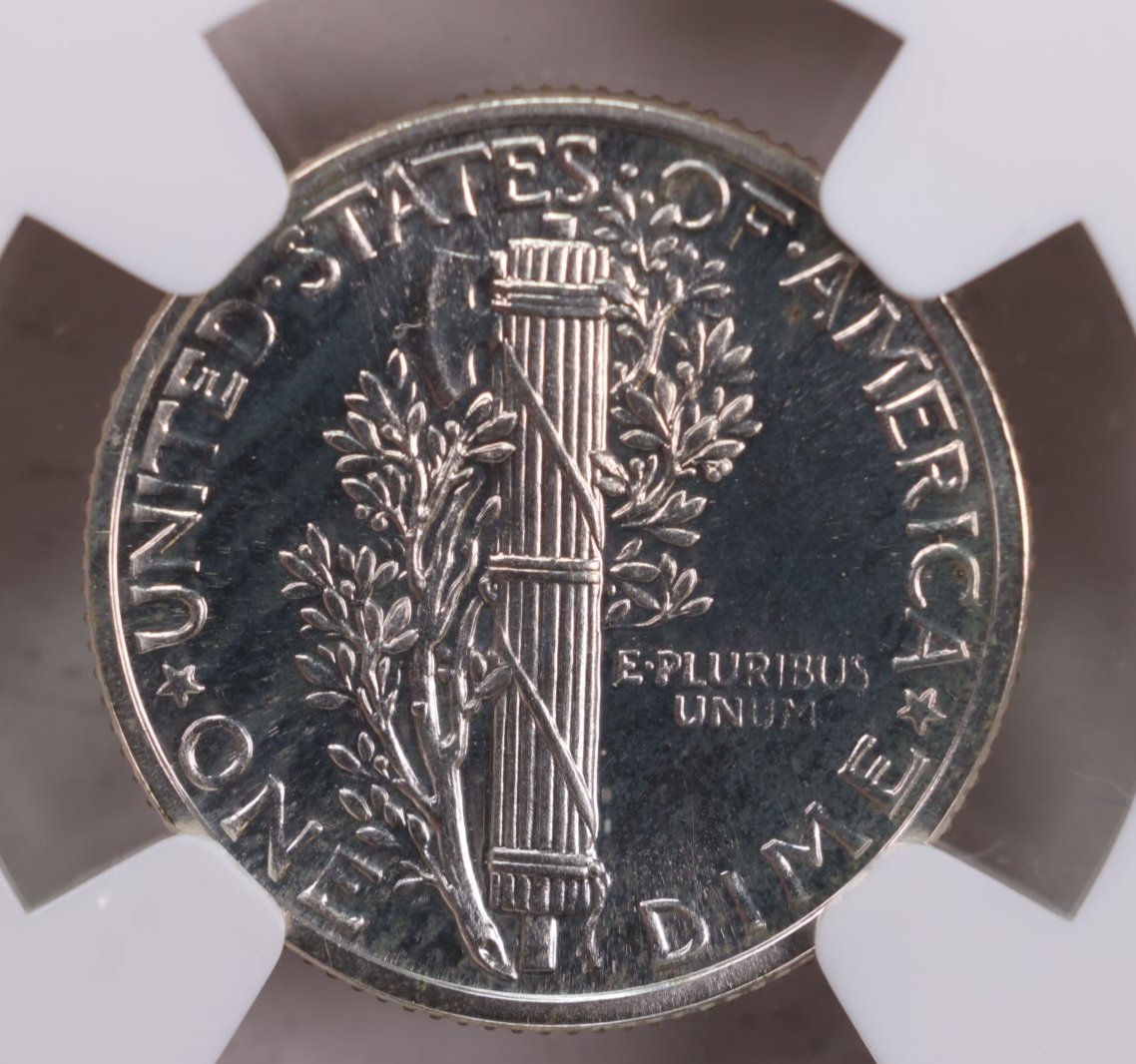 1939 Mercury Silver Dime., "PROOF STRIKE"., NGC PF-67., Store #GDE001