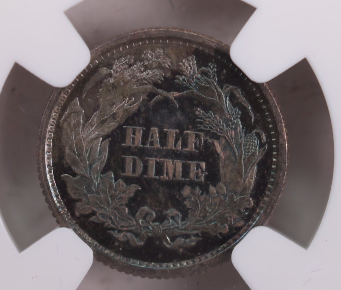 1869 Half Dime., "PROOF STRIKE"., NGC PF-66 CAMEO., Store #GHE001