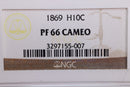 1869 Half Dime., "PROOF STRIKE"., NGC PF-66 CAMEO., Store