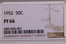 1952 Franklin Silver Half Dollar., NGC Proof-66., Store Sale