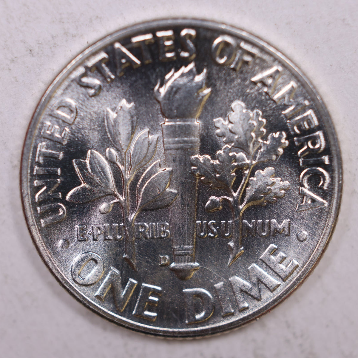 1950-D Roosevelt Silver Dime, Mint State Uncirculated Coin, Store #DE0329