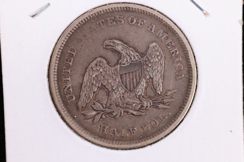 1839 Seated Liberty Half Dollar, With Drape, Extra Fine. Store