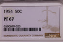1954 Franklin Silver Half Dollar., NGC Proof-67., Store Sale