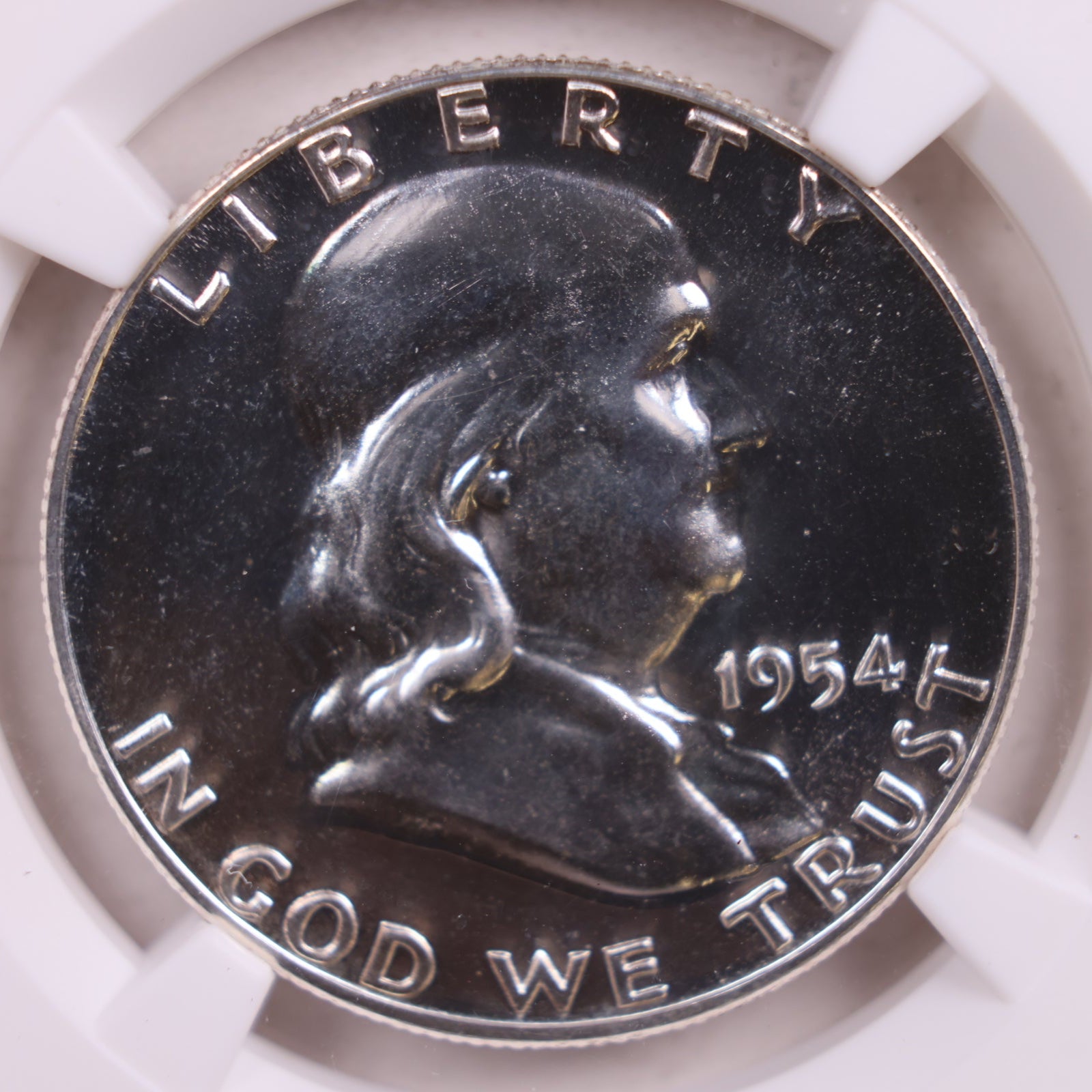 1954 Franklin Silver Half Dollar, NGC Proof-68., Store #GHR055