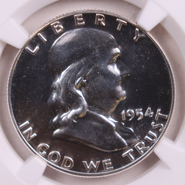 1954 Franklin Silver Half Dollar., NGC Proof-68., Store Sale #GHR055.