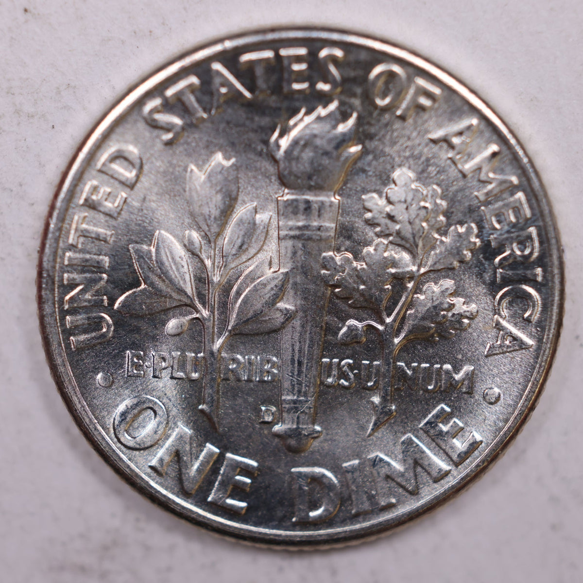 1950-D Roosevelt Silver Dime, Mint State Uncirculated Coin, Store #DE0333
