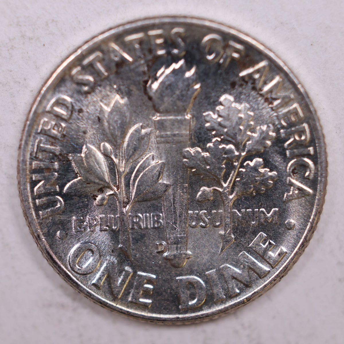 1951-D Roosevelt Silver Dime, Mint State Uncirculated Coin, Store #DE0335