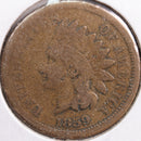 1859 Indian Head Cent, Very Good Circulated Coin, Store