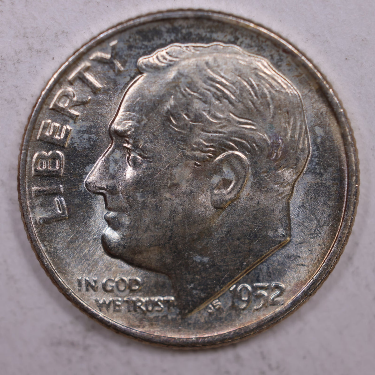 1952-D Roosevelt Silver Dime, Mint State Uncirculated Coin, Store #DE0340