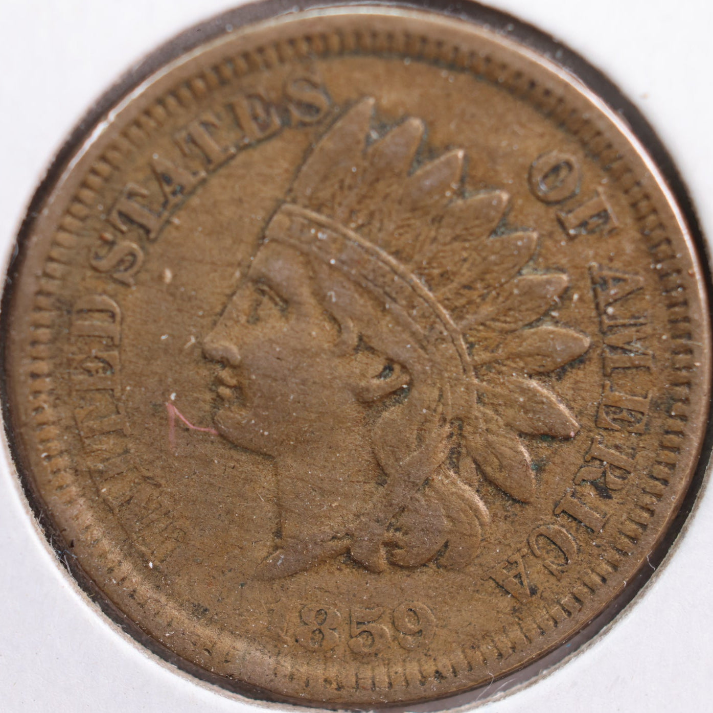 1859 Indian Head Cent, Very Fine Circulated Coin, Store #CT0734