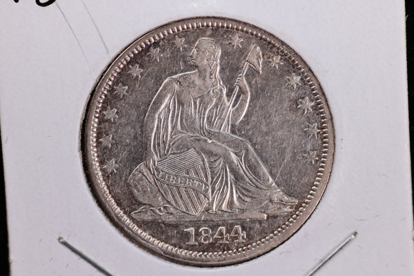 1844-O Seated Liberty Half Dollar, Affordable Collectible Coin, AU, Store #230804141