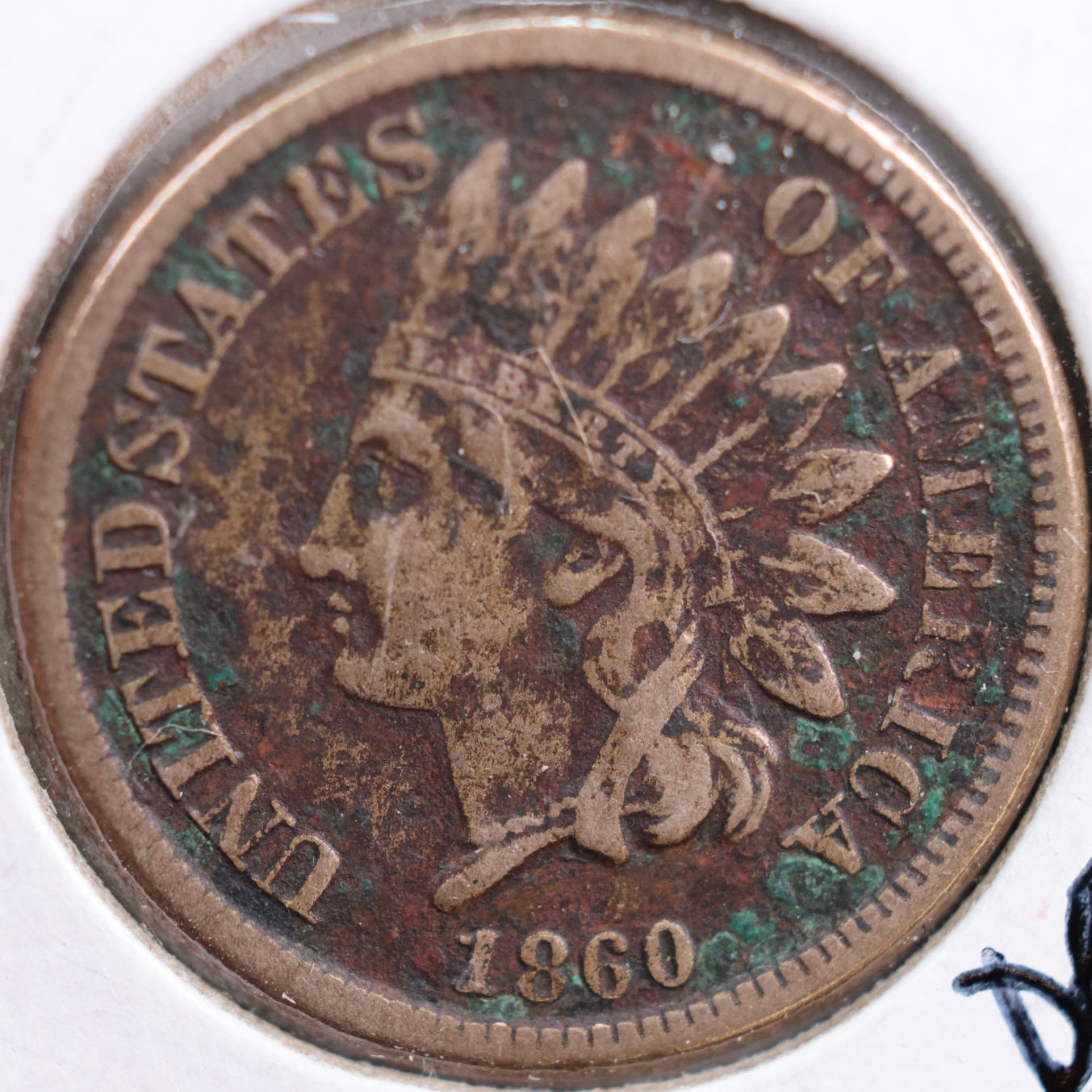1860 Indian Head Cent, Very Fine Circulated Coin, Store #CT0737