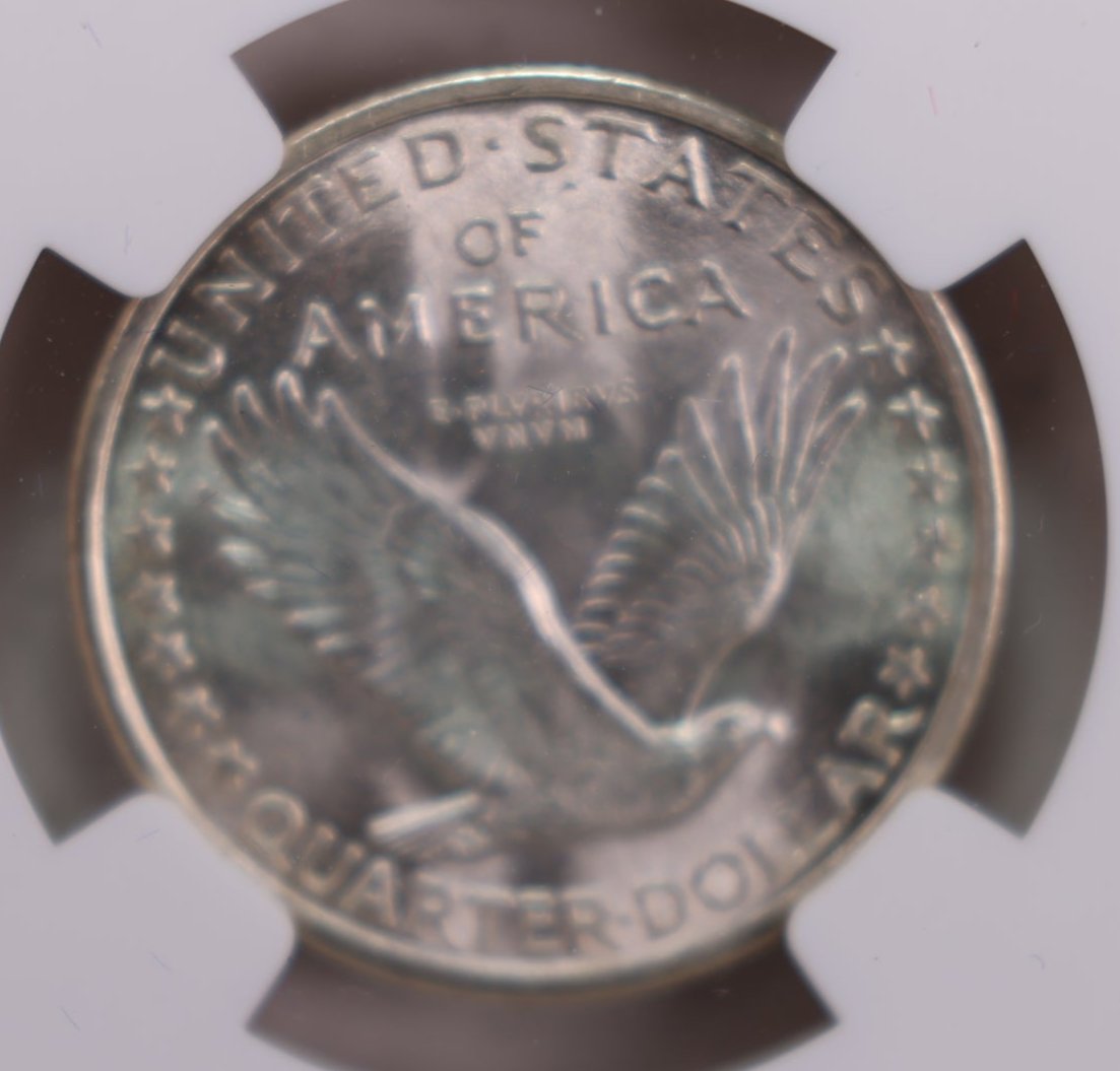 1917 Standing Liberty Quarter., Type-1., 'Full Head'., NGC MS-66., Store #QR1449.