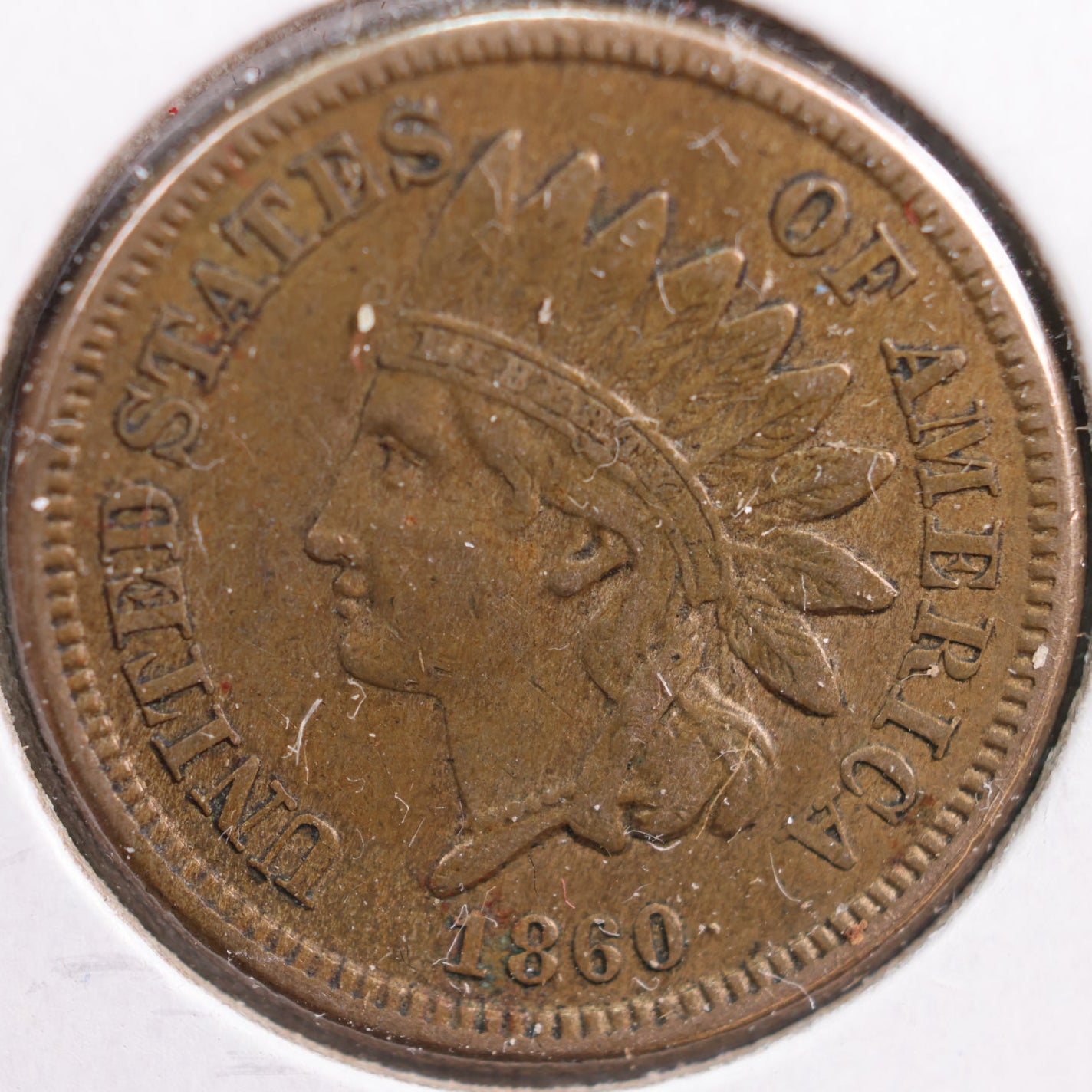 1860 Indian Head Cent, Extra Fine+ Circulated Coin, Store #CT0739