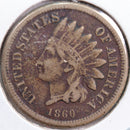 1860 Indian Head Cent, Very Fine Circulated Coin, Store
