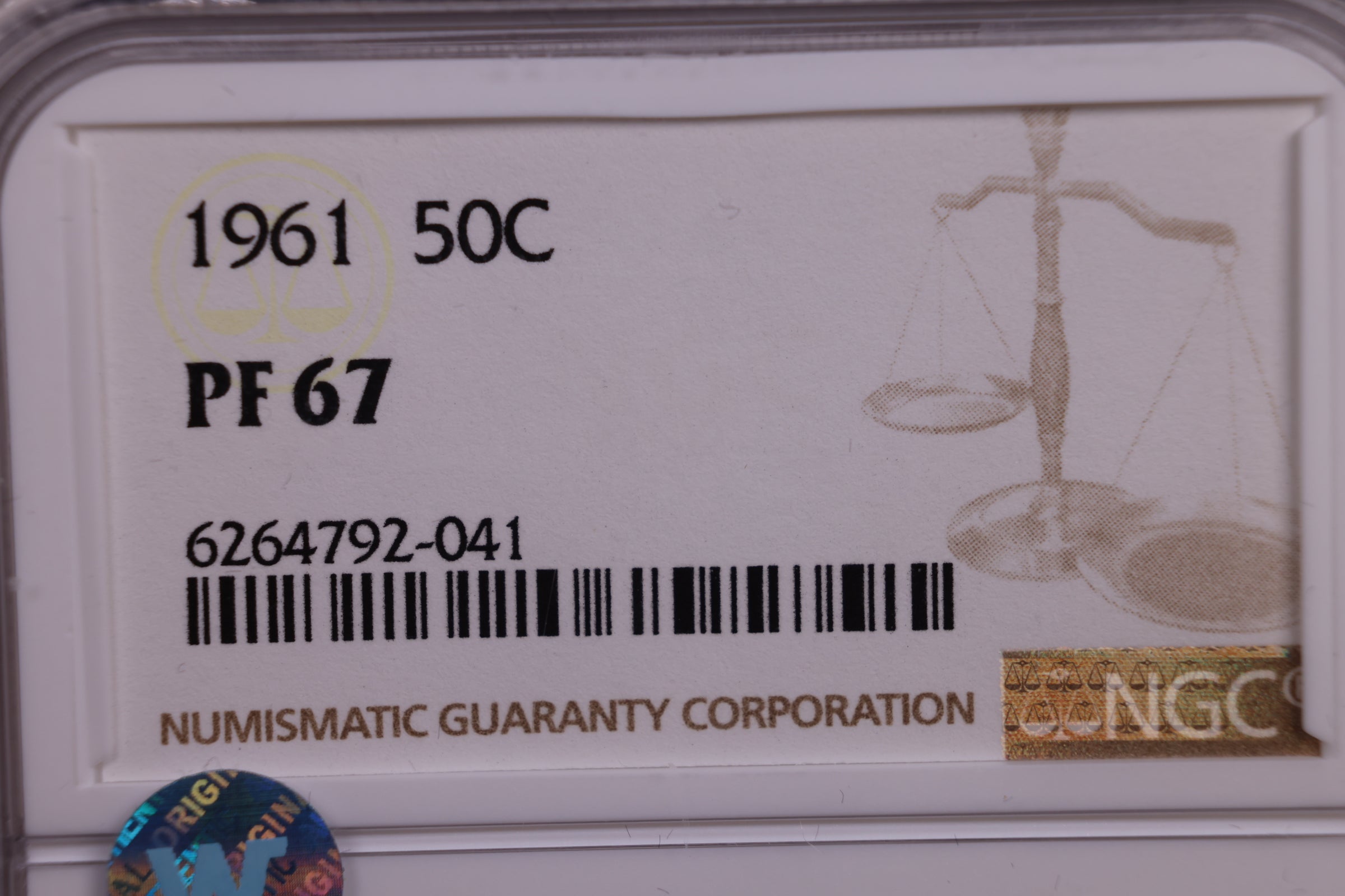 1961 Franklin Half Dollar, Superb Gem Proof Strike NGC PF 67, Store #GHR067.