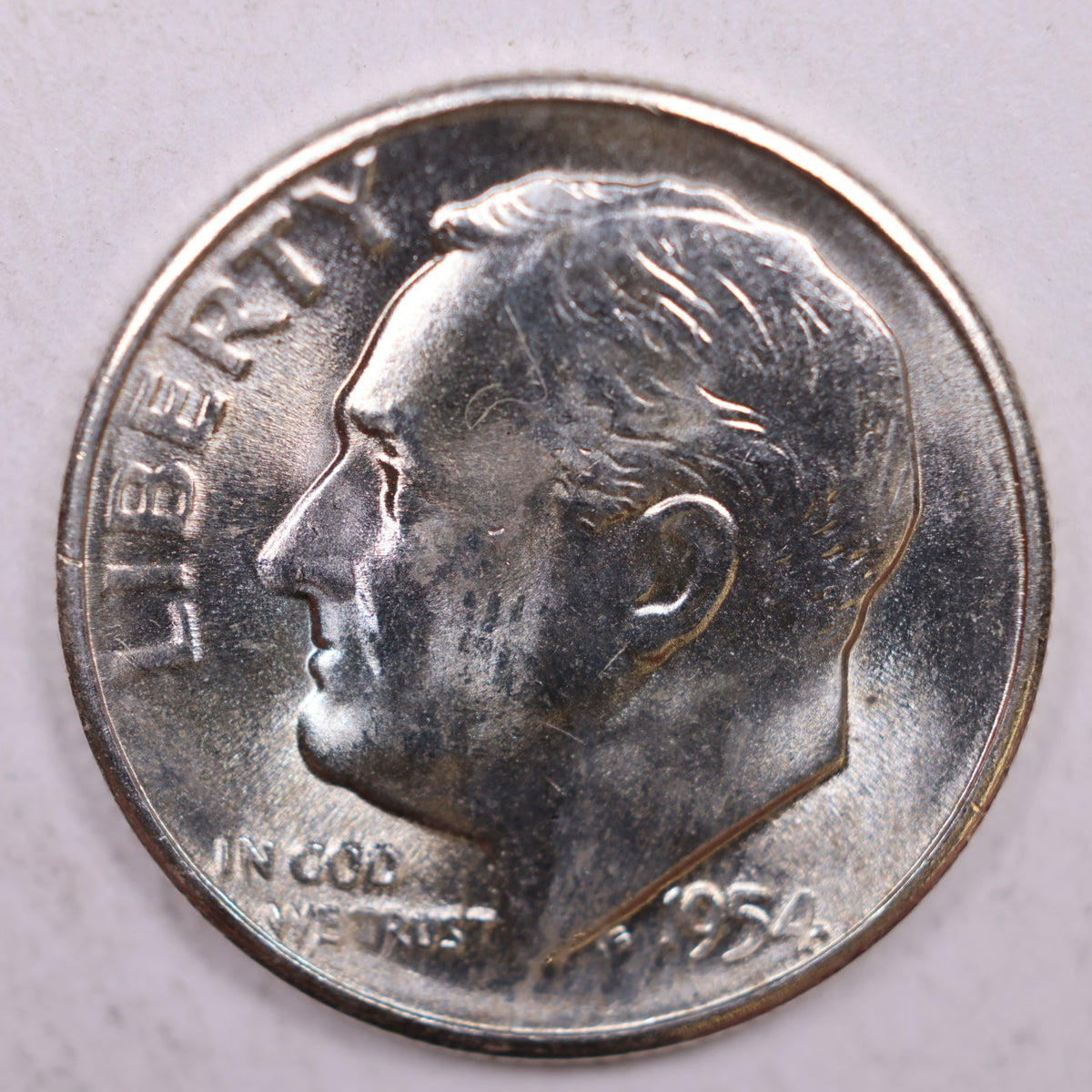 1954-S Roosevelt Silver Dime, Mint State Uncirculated Coin, Store #DE0358