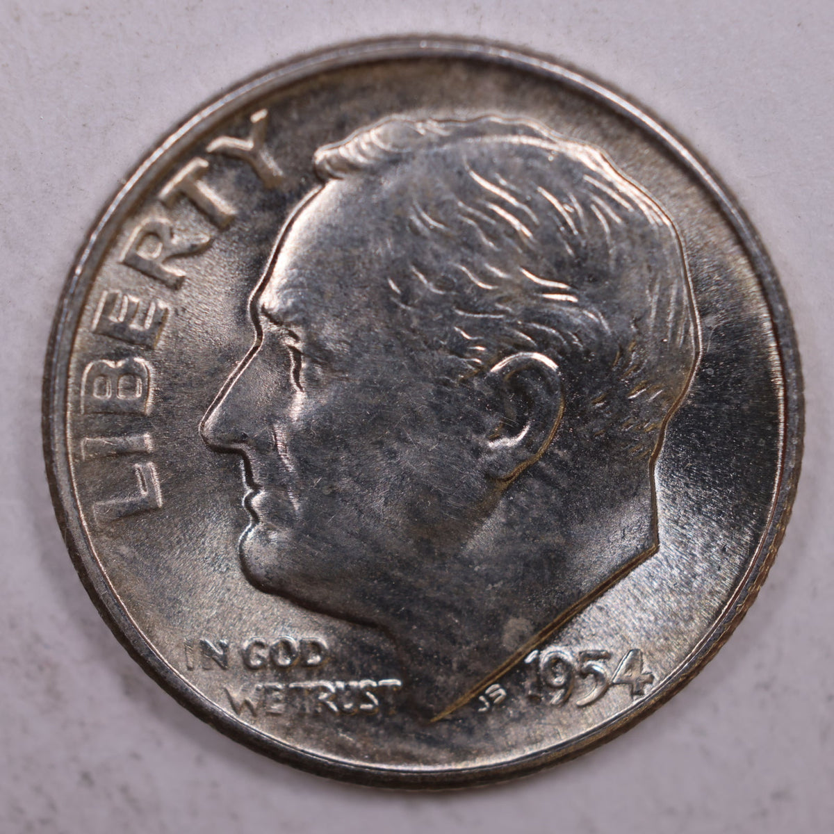 1954-S Roosevelt Silver Dime, Mint State Uncirculated Coin, Store #DE0359