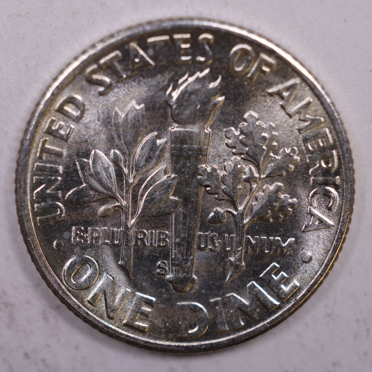 1954-S Roosevelt Silver Dime, Mint State Uncirculated Coin, Store #DE0359