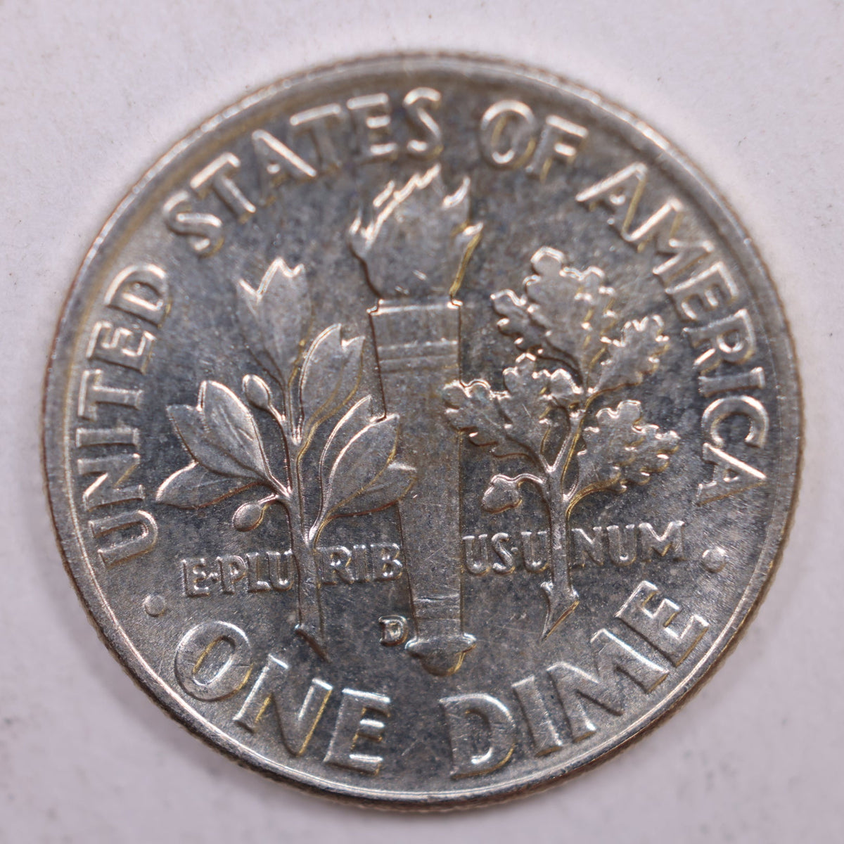 1955-D Roosevelt Silver Dime, Mint State Uncirculated Coin, Store #DE0362