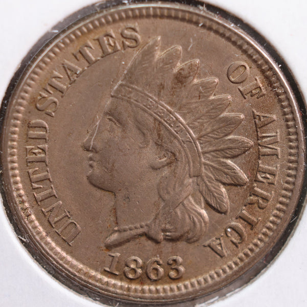 1863 Indian Head Cent, Mint State Uncirculated Coin, Store #CT0751