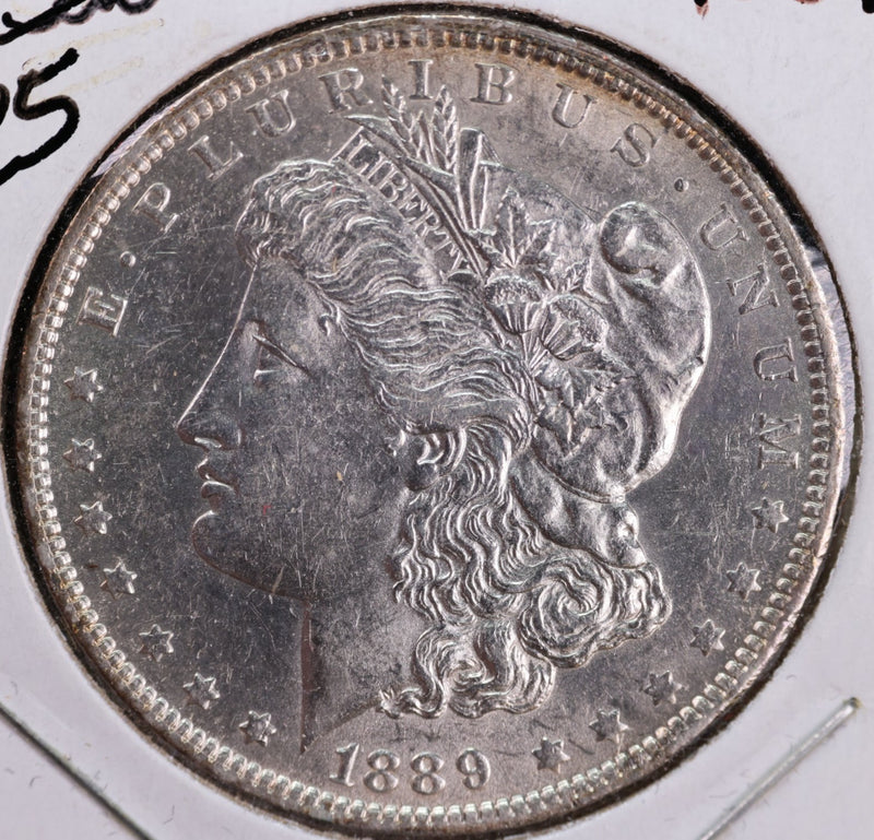1889-O Morgan Silver Dollar Uncirculated, Cleaned yet nice Details, Store