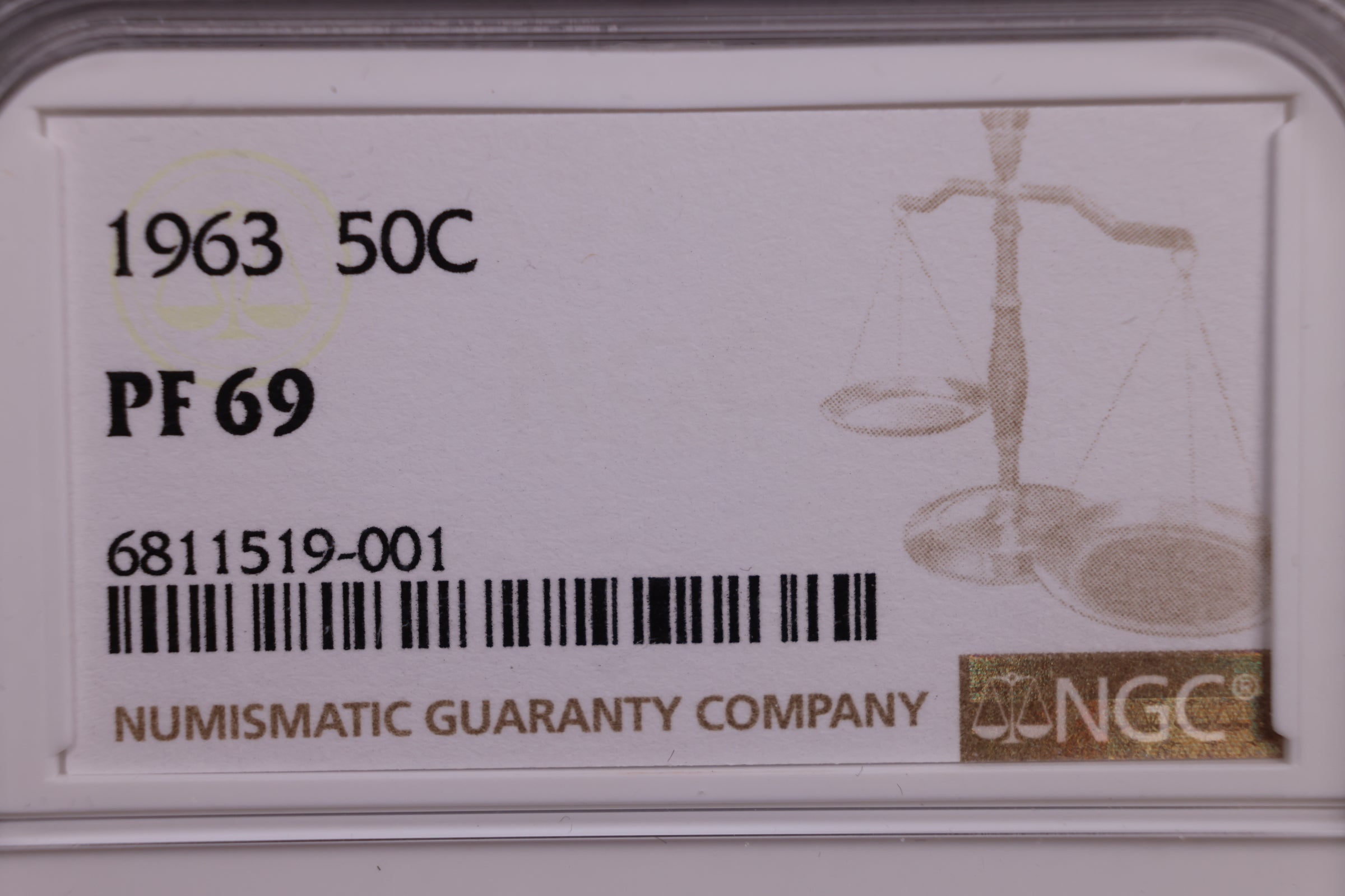 1963 Franklin Half Dollar, Superb Gem Proof NGC PF 69, Store #GHR072